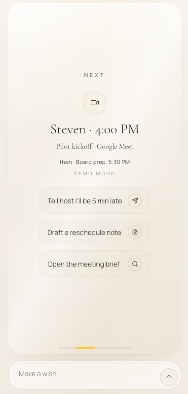 Ezer next-meeting briefing